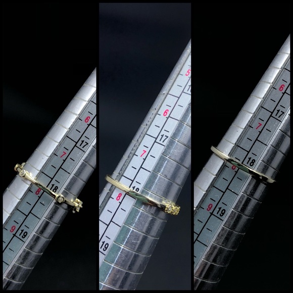 Isabella M 14KGP 925 Sterling Silver Stackable Rings with Sparkling CZ’s - Picture 7 of 12